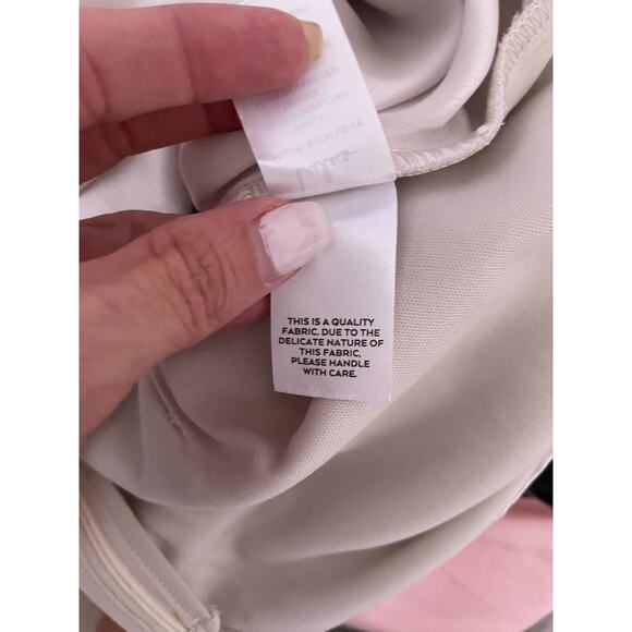 Lulus Satin Off-the-Shoulder Mini Dress Ivory Size Small NEW - Picture 11 of 13